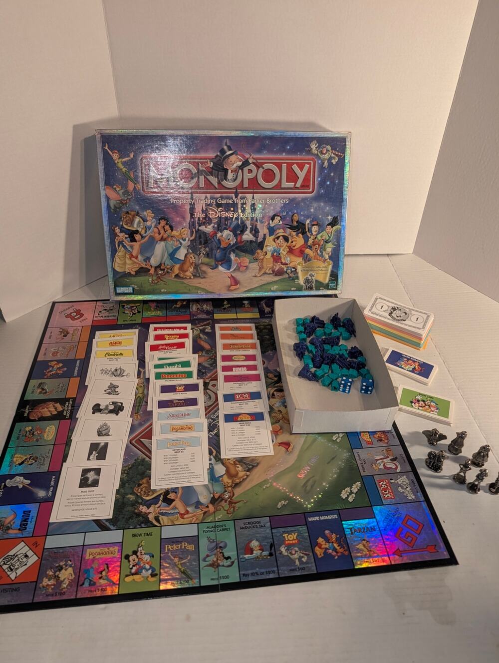The Disney Edition 2001 Monopoly Board Game Near Complete